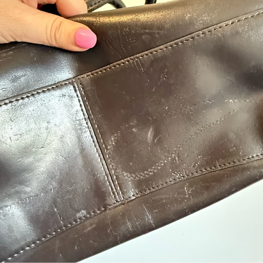 Besozzi Franco Genuine Leather Made Italy Tote Bag Color Brown